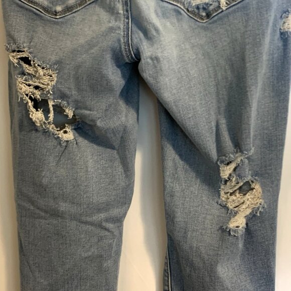 American Eagle Women's Curvy Hi-Rise Jegging Jeans Size 00 Distressed Denim - Picture 4 of 10